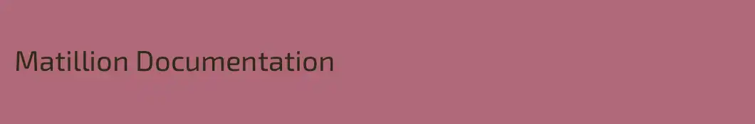 Matillion Documentation